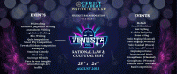 Venusta 2023 Law and Cultural Fest Poster